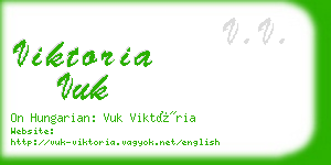 viktoria vuk business card